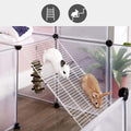 Guinea Pig Playpen with Dense Ramp White - Pets Gear