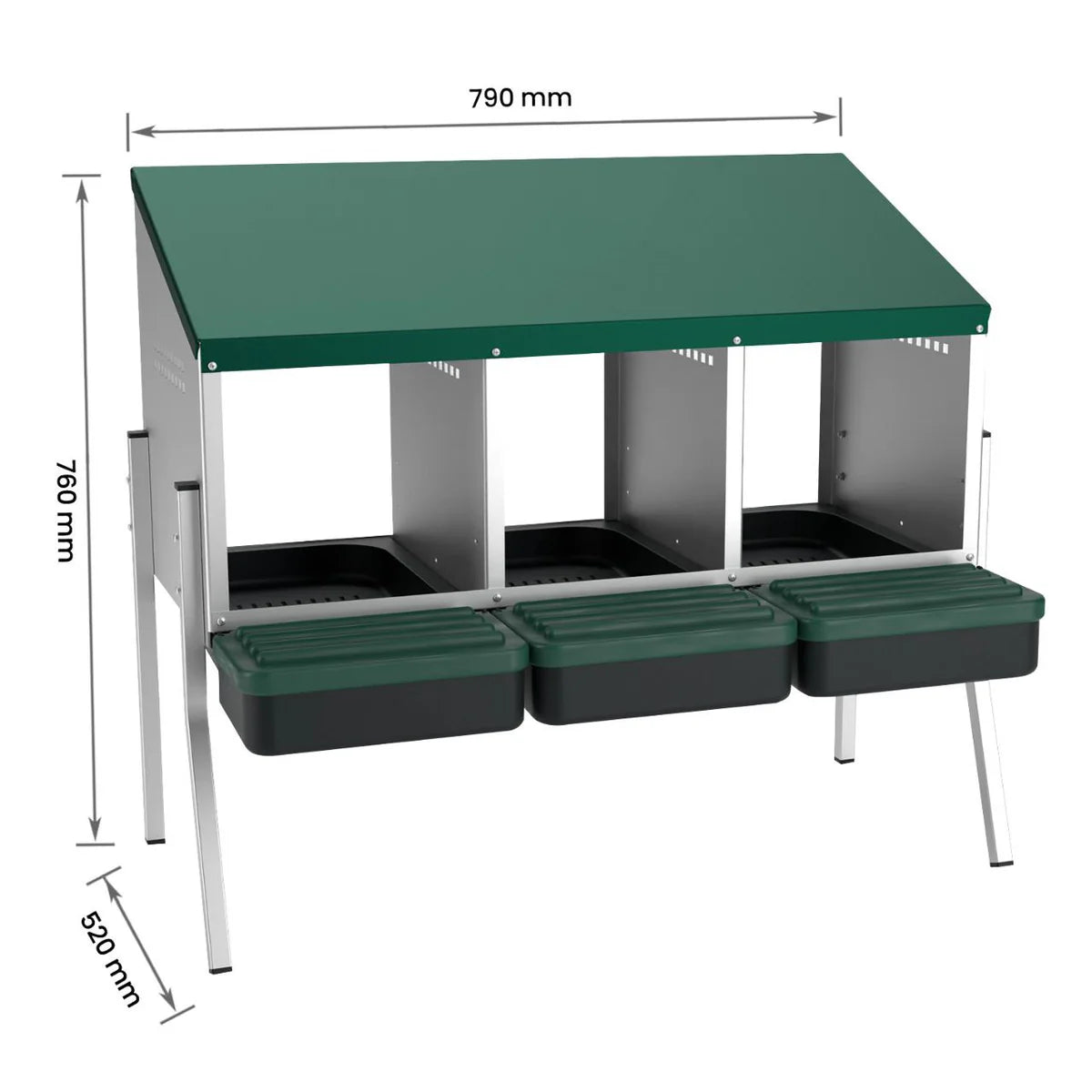 hen laying box size