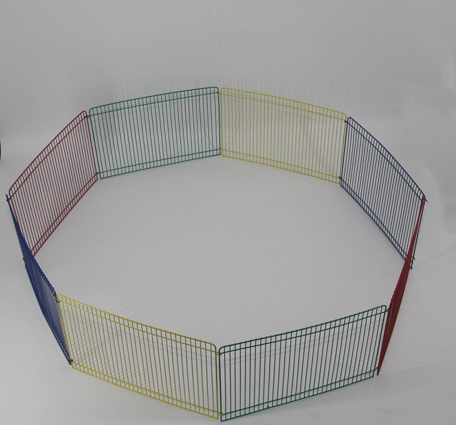 Indoor Rabbit Enclosure 8 Panels Pet Playpen - Pets Gear