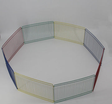 Indoor Rabbit Enclosure 8 Panels Pet Playpen - Pets Gear