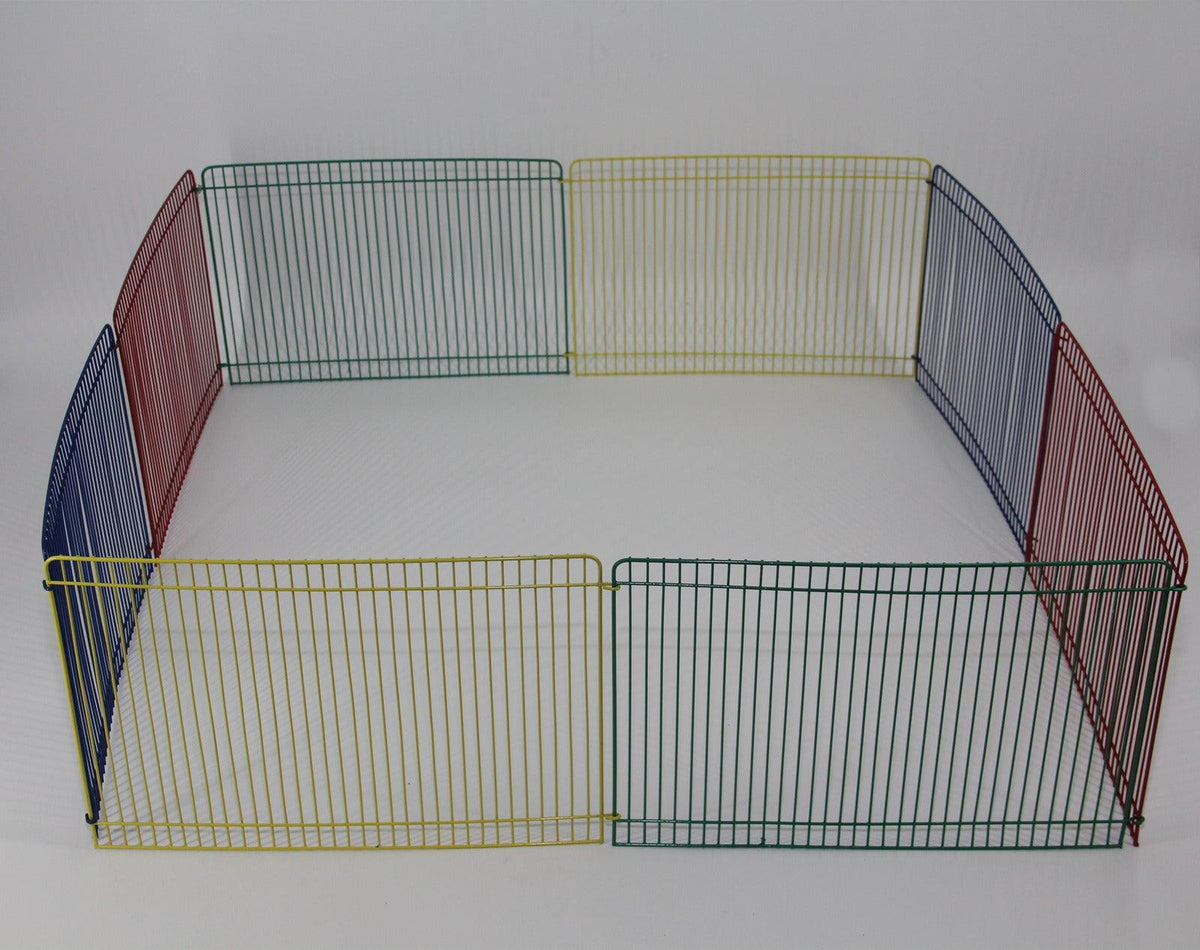 Playpen Rabbit Cage Indoor Rabbit Enclosure 8 Panels Pet Playpen | Pets Gear Australia
