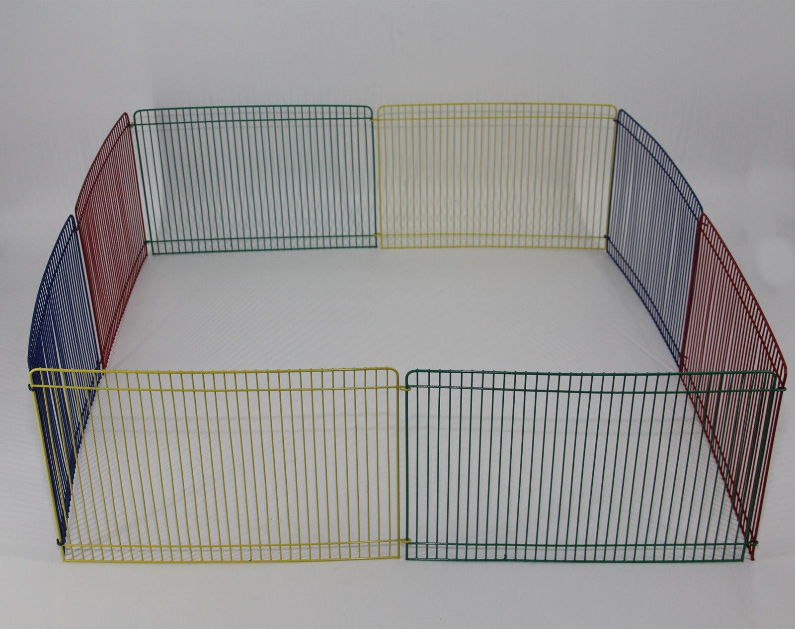 Indoor Rabbit Enclosure 8 Panels Pet Playpen - Pets Gear