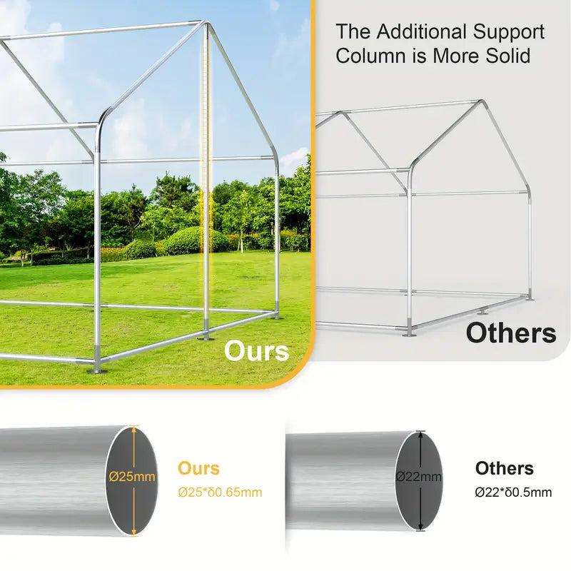 metal chicken cage galvanised steel frame