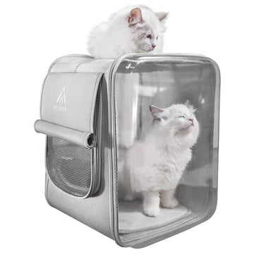 Pet Backpack Dog Cat Carriers Soft - Grey - Pets Gear