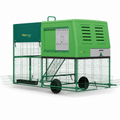 Pets Gear portable HDPE chicken coop standard model with compact run and wheels