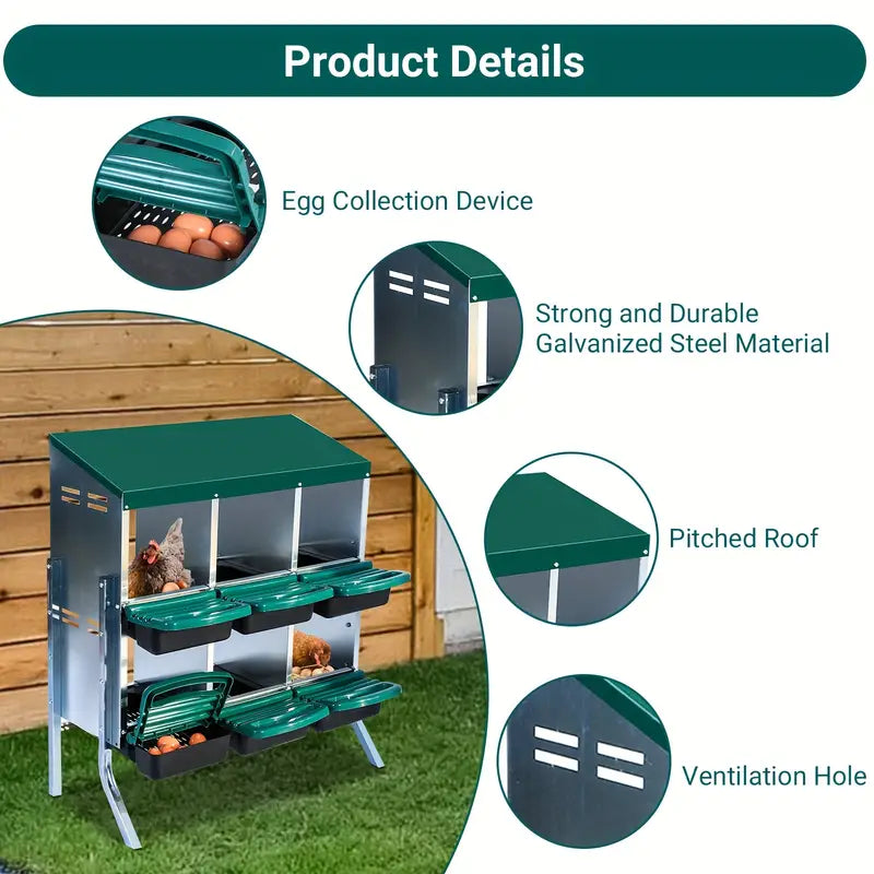 Roll Away Nest Box Double Layer Elevated 