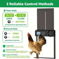 timer controlled auto chicken door with LCD screen