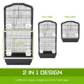 2 in 1 Bird Cage Parrot Aviary Veer 92cm - Pets Gear