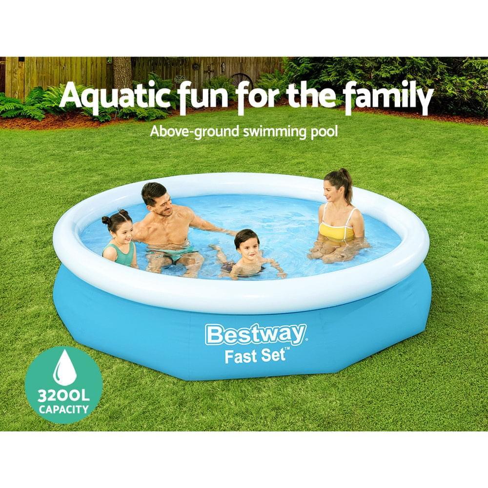 Above Ground Swimming Pool with Filter Pump 305CM x 66CM - Pets Gear