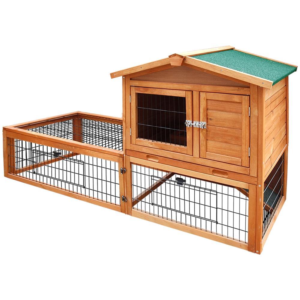 Chicken Coop 155cm Tall Wooden Pet Hutch - Pets Gear