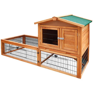 Chicken Coop 155cm Tall Wooden Pet Hutch - Pets Gear