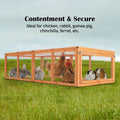 Chicken Coop with Run Extension Pet Hutch Cage - Pets Gear