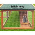 Chicken Coop Wooden Pet Hutch 169cm - Pets Gear