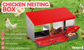 Chicken Nesting Box 3-hole Roll Away - Pets Gear