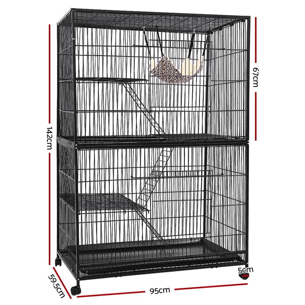 Ferret Cage with 4 Levels 142cm Height - Pets Gear