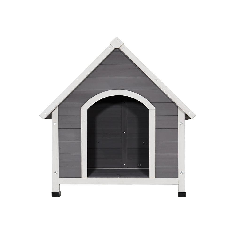 i.Pet Dog Kennel House Wooden Outdoor Indoor Puppy Pet House Weatherproof Large - Pets Gear