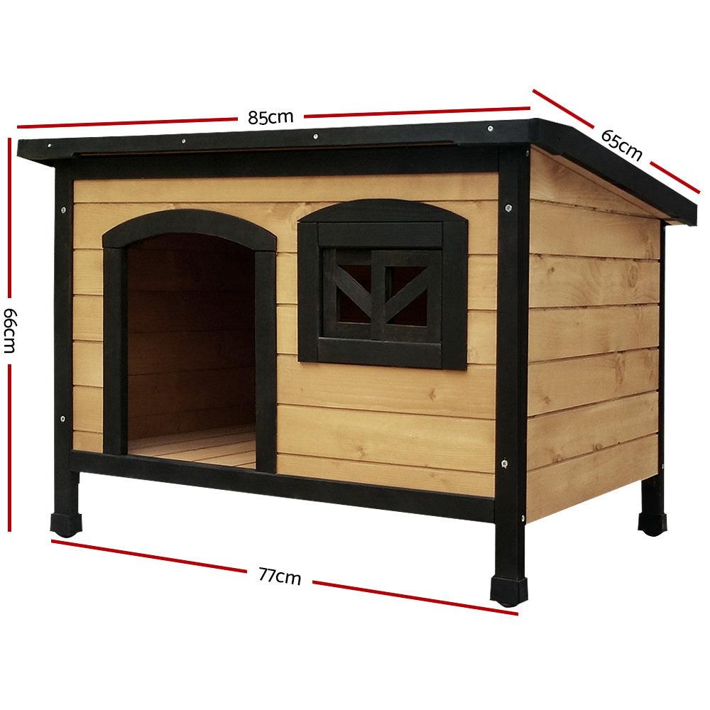 i.Pet Dog Kennel Kennels Outdoor Wooden Pet House Cabin Puppy Large L Outside - Pets Gear