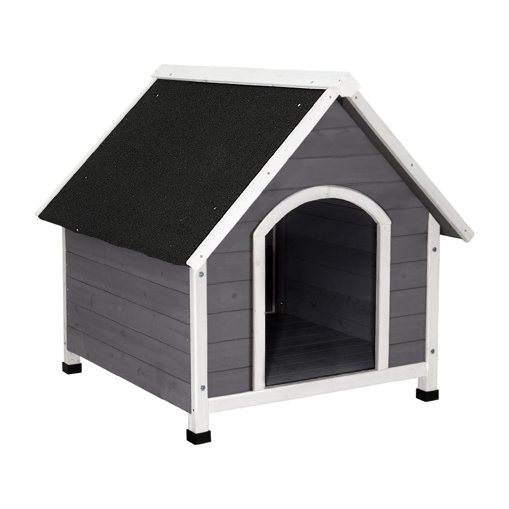 i.Pet Dog Kennel Outdoor Wooden Indoor Puppy Pet House Weatherproof XL Large - Pets Gear