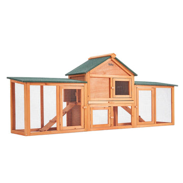 Large Chicken Coop Two Story Cage Run - Pets Gear