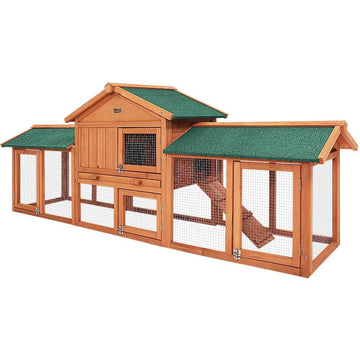 Large Chicken House Pet Hutch 220cm - Pets Gear