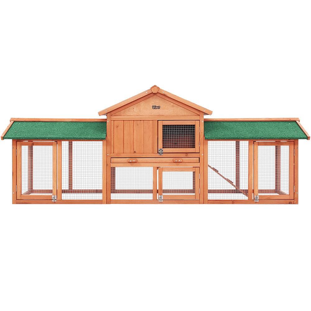 Large Chicken House Pet Hutch 220cm - Pets Gear