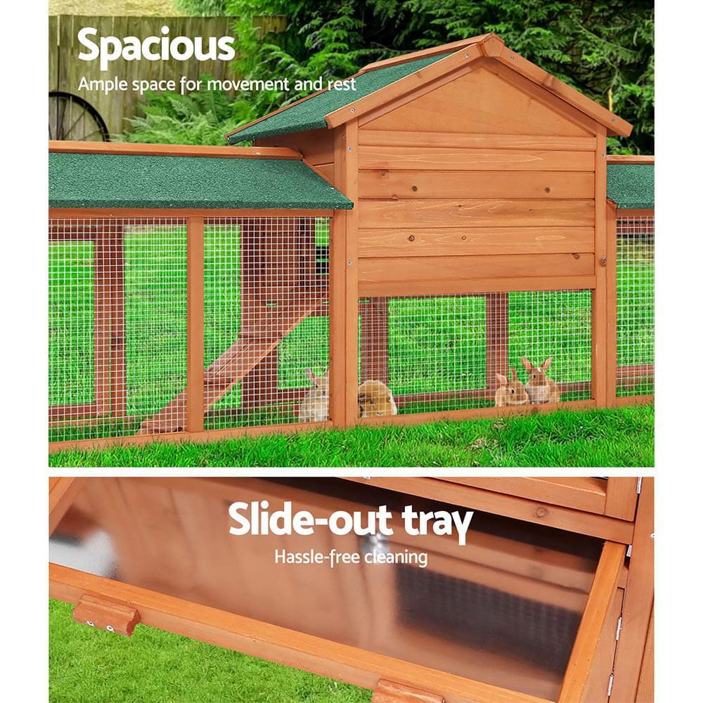 Large Chicken House Pet Hutch 220cm - Pets Gear