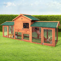 Large Chicken House Pet Hutch 220cm - Pets Gear