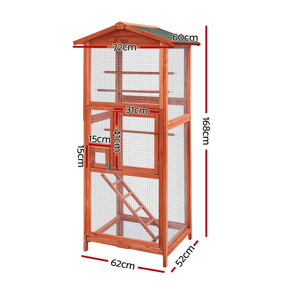 Large Wooden Bird Cage - Spacious and Durable | Pets Gear Australia - Spacious Wooden Bird Cage