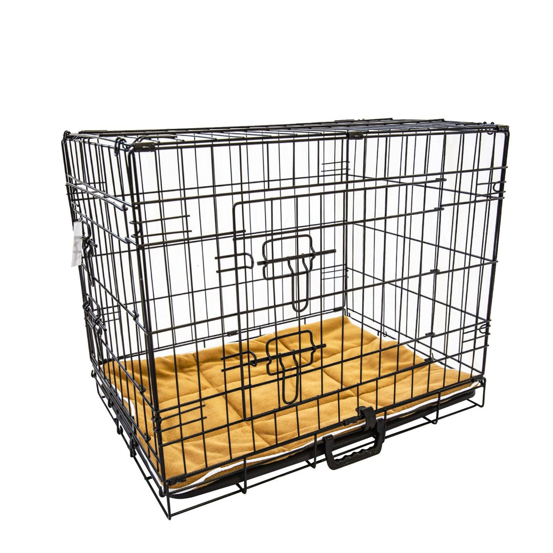 Paw Mate Wire Dog Cage Foldable Crate Kennel 42in with Tray + Cushion Mat Combo - Pets Gear