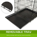 Paw Mate Wire Dog Cage Foldable Crate Kennel 42in with Tray - Pets Gear