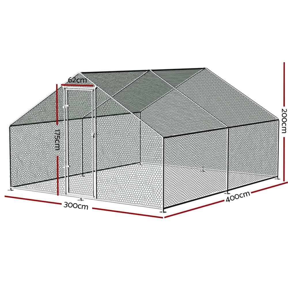 Premium Large Walkin Chicken Coop 3m x 4m - Pets Gear