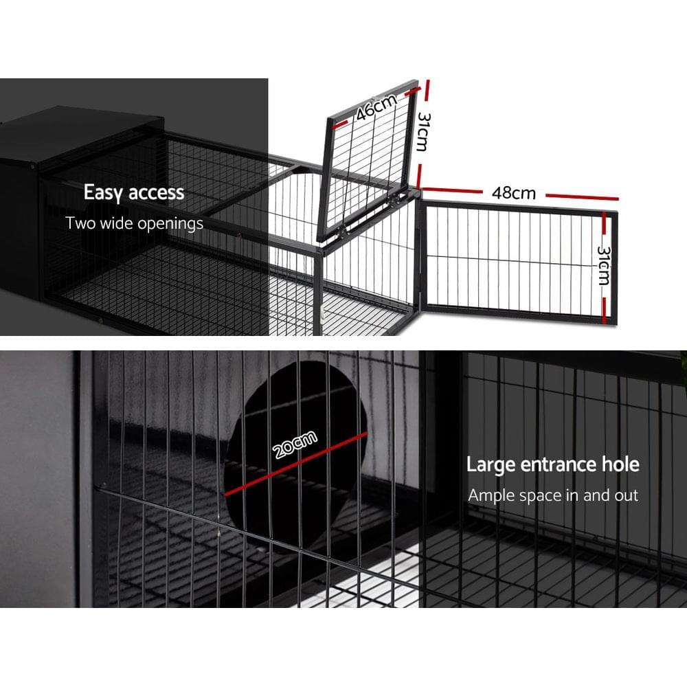 Premium Moveable Rabbit Cage: Portable Comfort and Convenience