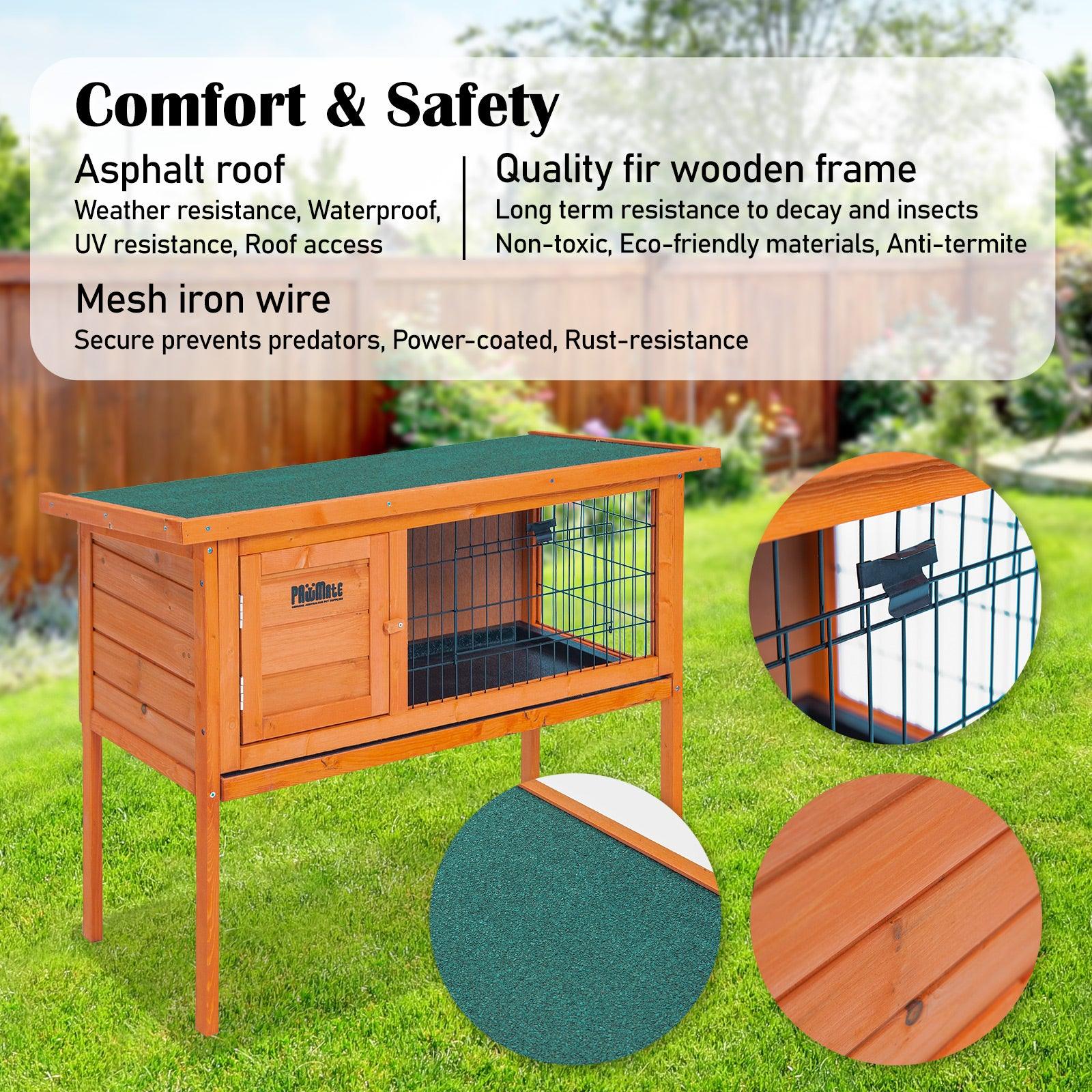 Rabbit Hutch Free Standing Cage - Pets Gear