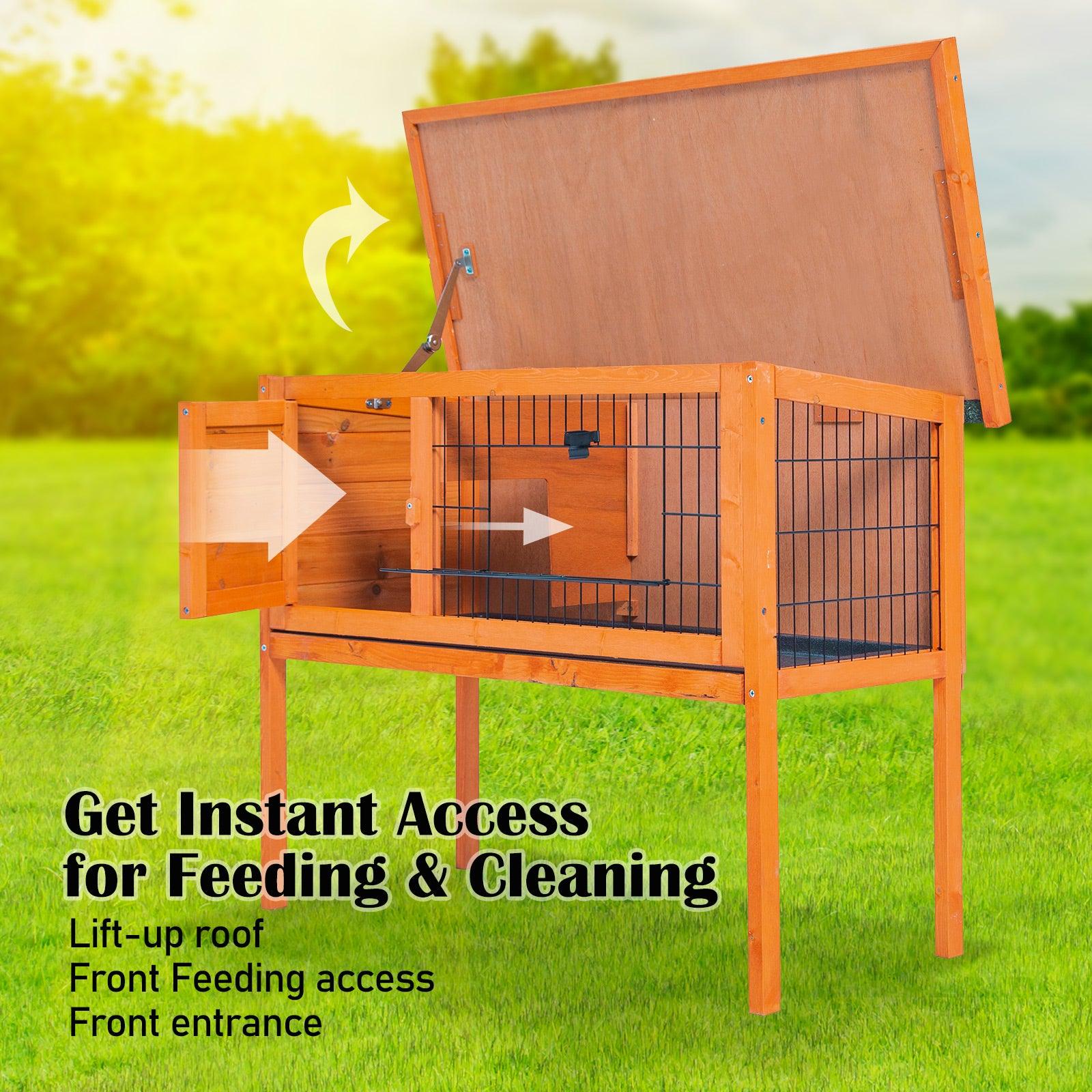 Rabbit Hutch Free Standing Cage - Pets Gear