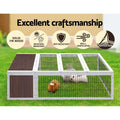 Rabbit Hutch With Run Large Top Access - Pets Gear