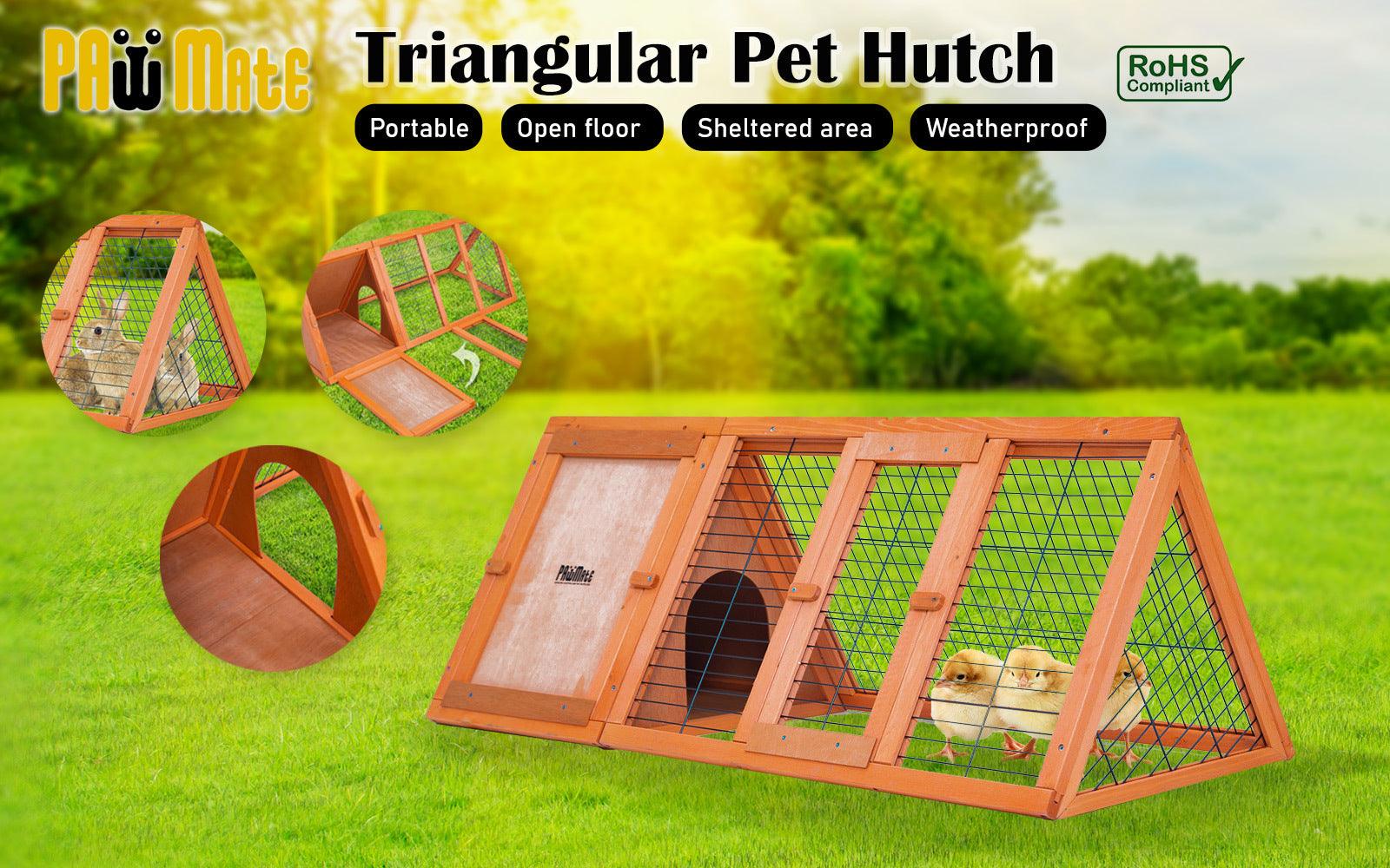 Triangle Rabbit Hutch | Stylish and Space-Saving | Pets Gear Australia
