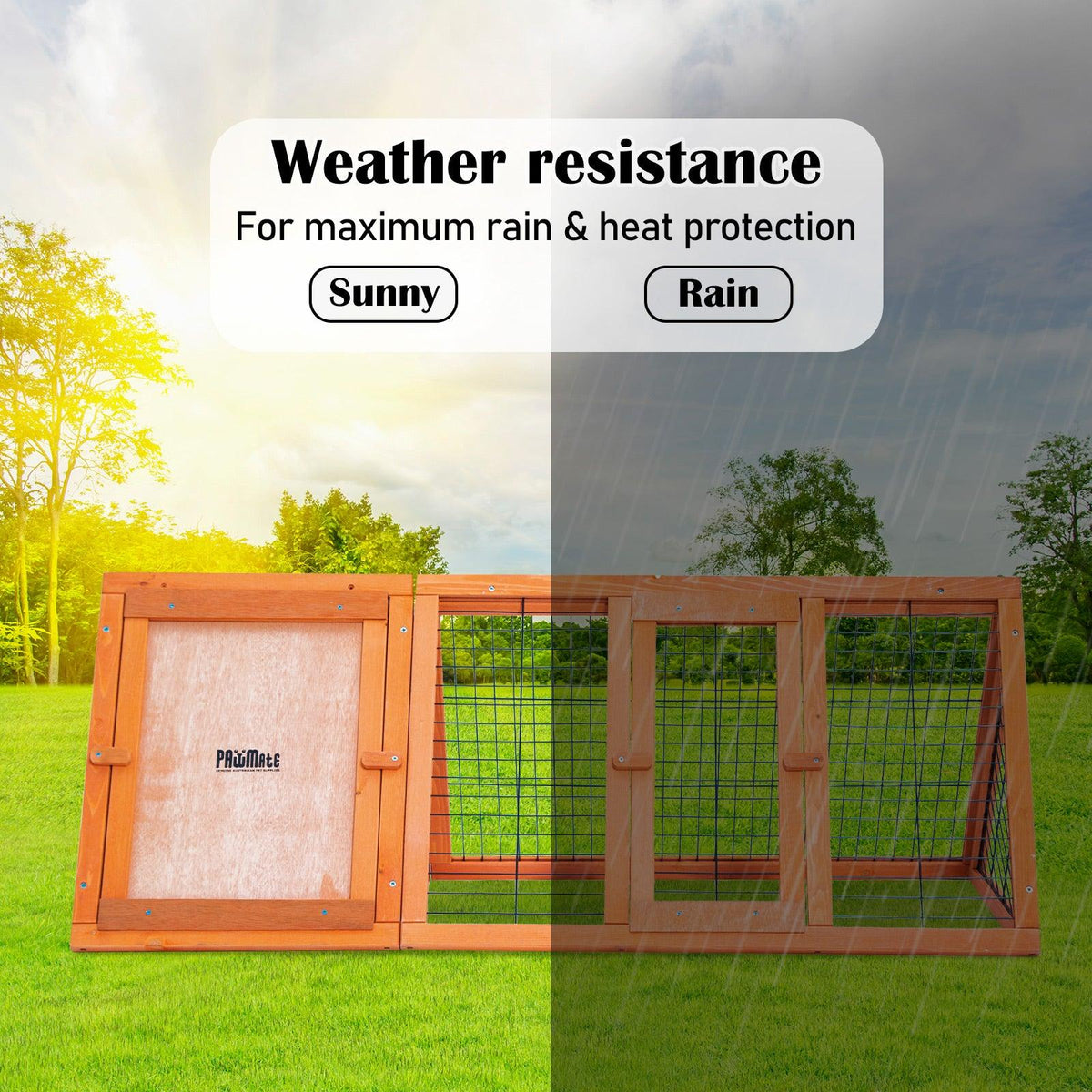 Triangle Rabbiy Triangle Rabbit Hutch | Stylish and Space-Saving | Pets Gear Australia