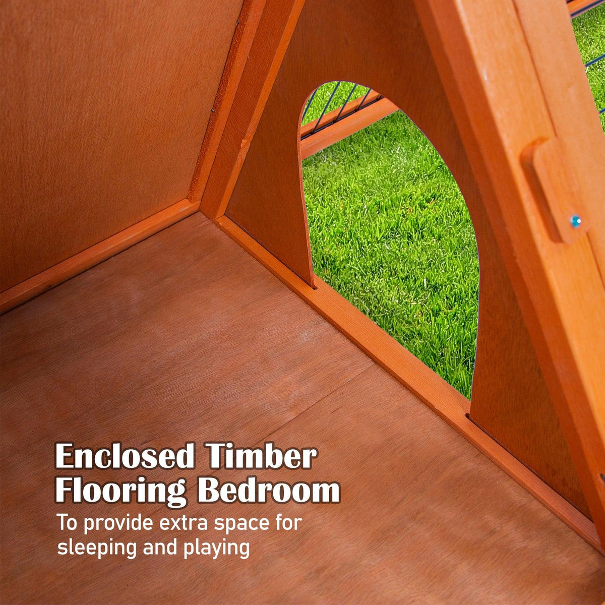 Triangle Rabbiy Triangle Rabbit Hutch | Stylish and Space-Saving | Pets Gear Australia