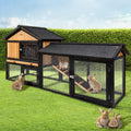 Wooden Chicken Coop Cage Pet Hutch 165cm - Pets Gear