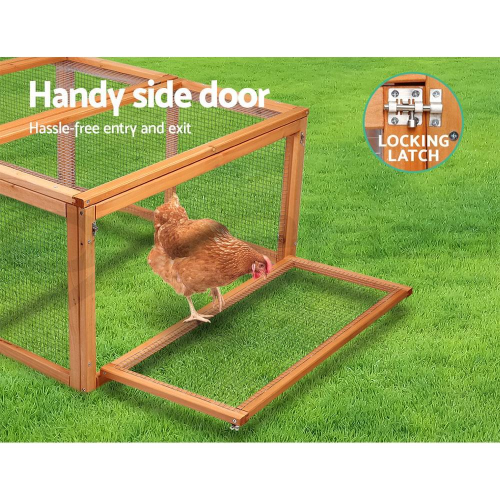 Wooden Chicken Coop Pet Hutch 180cm Extra Large - Pets Gear