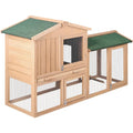 Wooden Chicken Coop Pet Hutch 138cm - Pets Gear