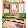 Wooden Chicken Coop Pet Hutch 138cm - Pets Gear