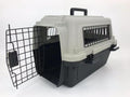 YES4PETS Medium Portable Pet Dog Cat Carrier Travel Bag Cage House Safety Lockable Kennel Grey - Pets Gear